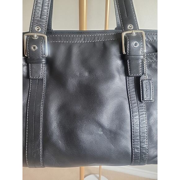 2007 Coach Leather Executive Carry All F11203 Bag Black - Picture 3 of 13